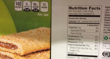 This healthy apple bar - 17 grams sugar